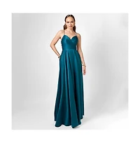 Bariano Hanna Open Back A Line Gown