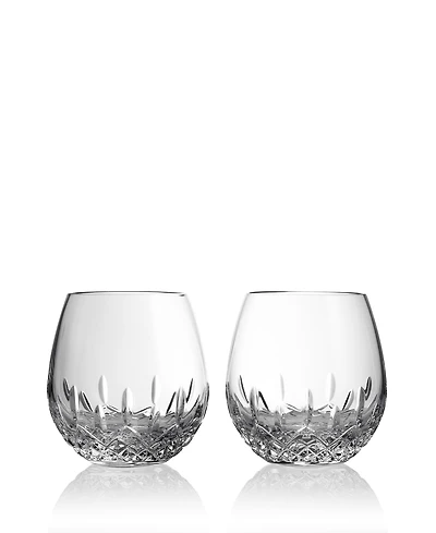 Waterford Lismore Essence Stemless Light Red Wine 13.5oz, Set of 2