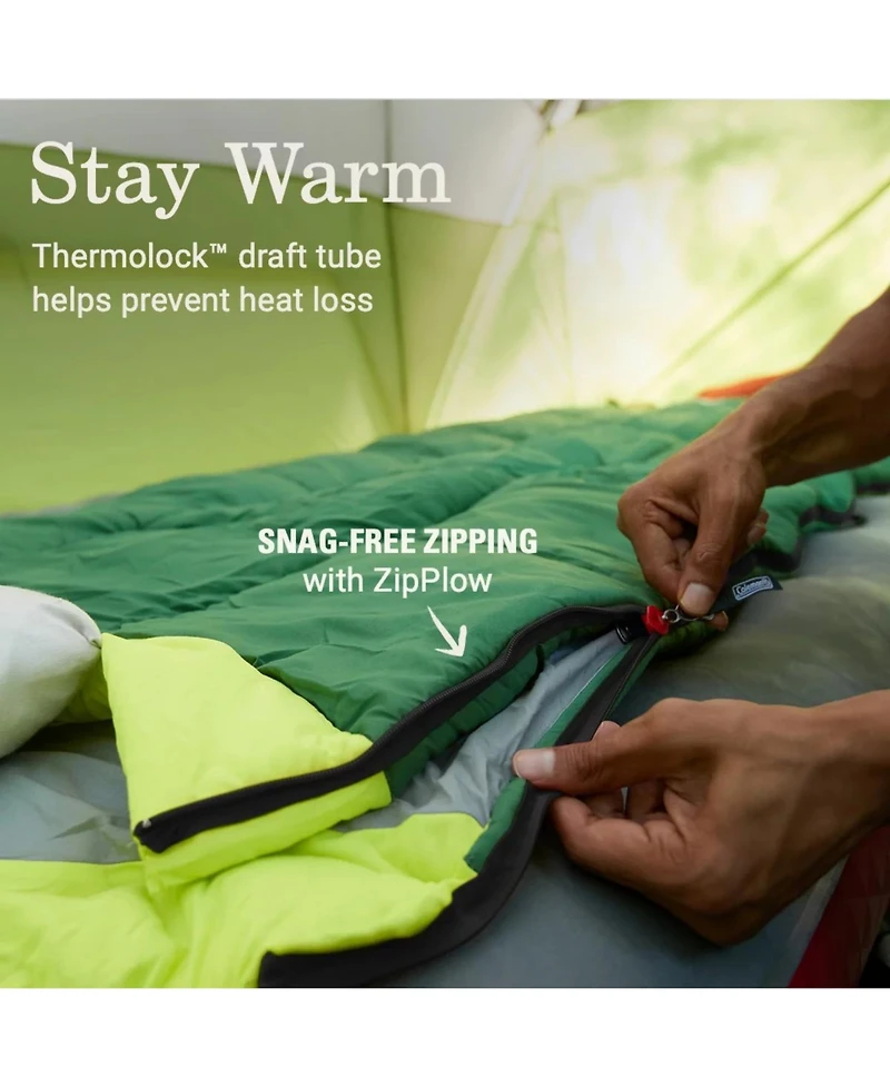 Coleman Arch Bay 30°F Sleeping Bag, Rock