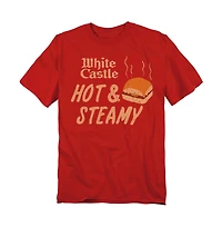 Logovision Men's White Castle Hot & Steamy T-Shirt