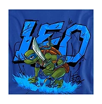 Logovision Men's Tales Of The Teenage Mutant Ninja Turtles Leo Groundbreaking T-Shirt