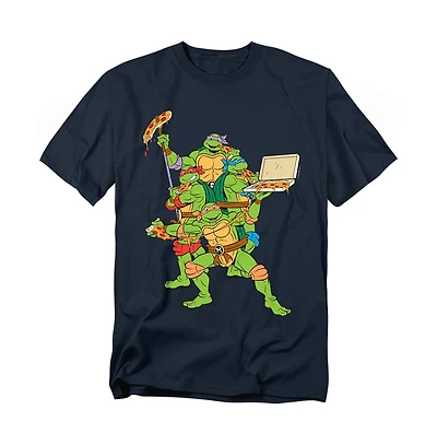 Logovision Men's Tmnt Pizza Party T-Shirt