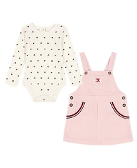 Tommy Hilfiger Baby Girls 2-Piece Bodysuit and Skirtall Set
