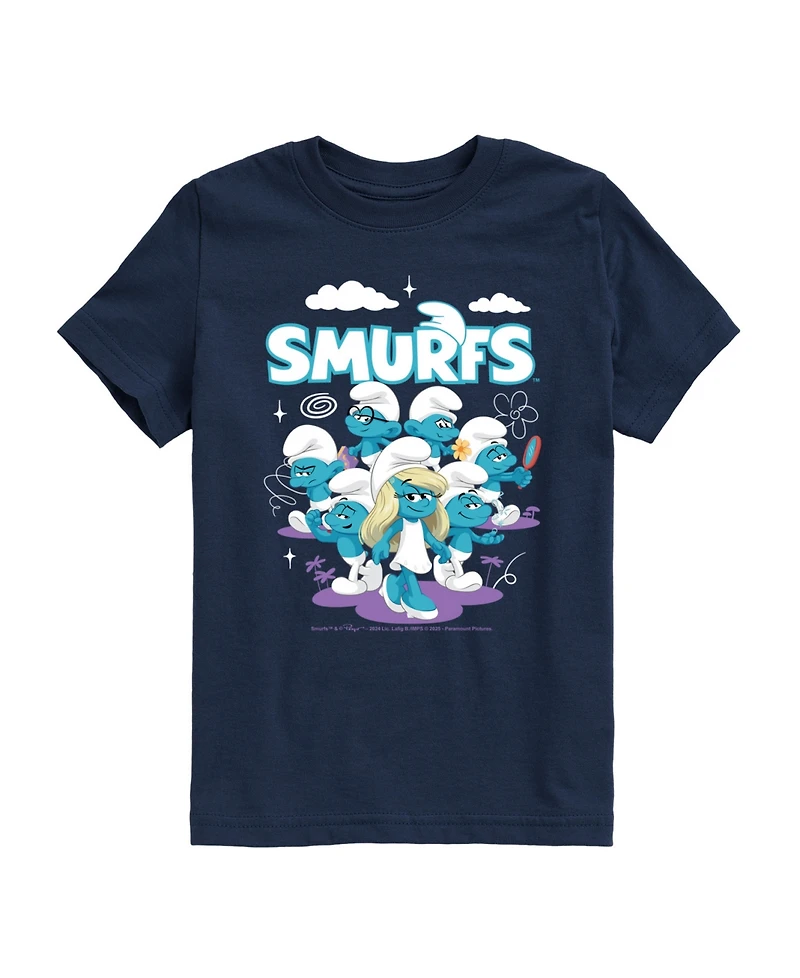 Smurfs Big Boys Cloud Graphic T-Shirt