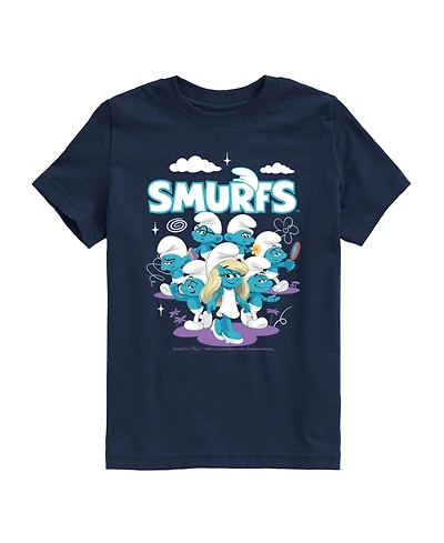 Smurfs Big Boys Cloud Graphic T-Shirt