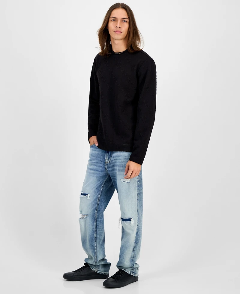 Guess Men's Quattro G Logo Crewneck Sweater