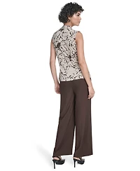 Calvin Klein Women's Petite Printed Sleeveless Cami Top