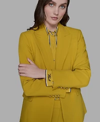 Karl Lagerfeld Paris Women's One-Button Blazer