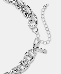I.n.c. International Concepts Crystal Chain Link Collar Necklace, 15-1/2" + 3" extender, Macy's Exclusive