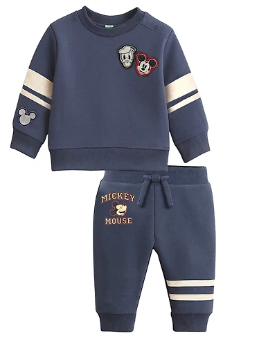 Disney Baby Boys 2-Piece Long Sleeve Sweatshirt and Jogger Pants Set