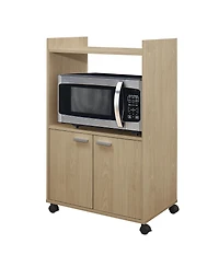 Kings Brand Furniture Ayla 2-Door Kitchen Microwave Cart