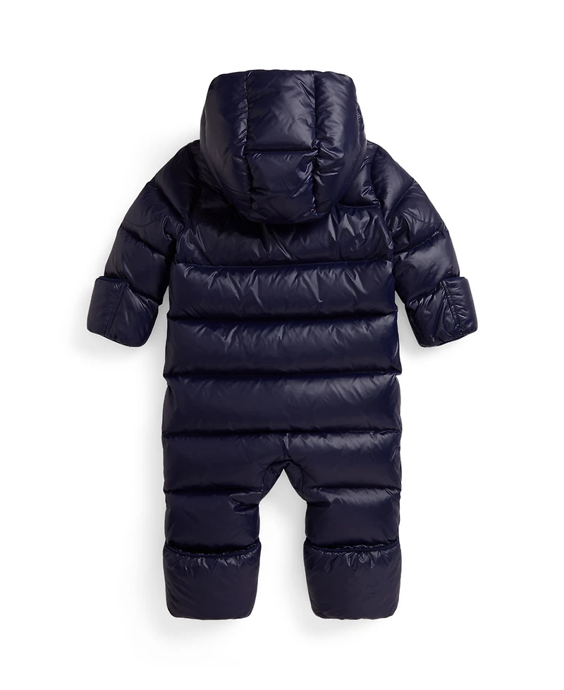 Polo Ralph Lauren Baby Boys Letterman Down Hooded Bunting