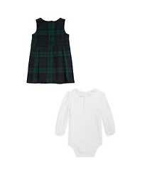 Polo Ralph Lauren Baby Girls 2-Piece Ponte Roma Bodysuit and Dress Set
