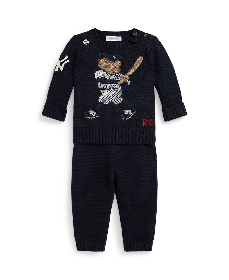 Polo Ralph Lauren Baby Boys 2-Piece Crewneck Sweater and Pants Set