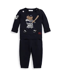 Polo Ralph Lauren Baby Boys 2-Piece Crewneck Sweater and Pants Set