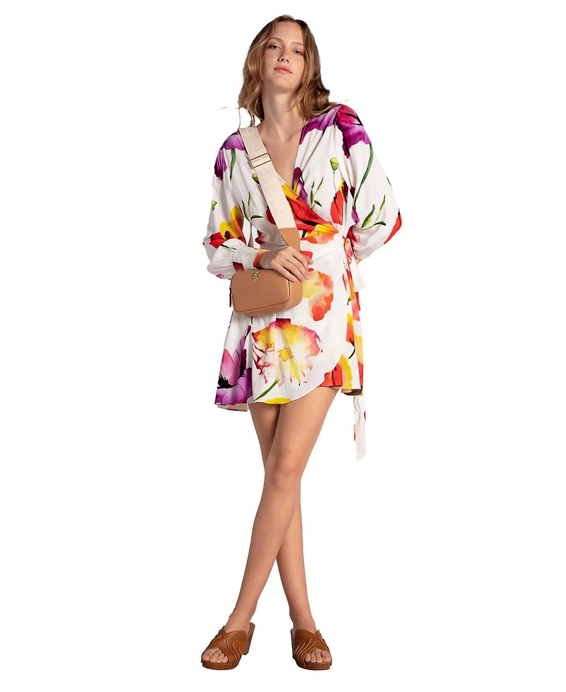 Belle & Bloom Women's The Dancer Longsleeve Mini Wrap Dress