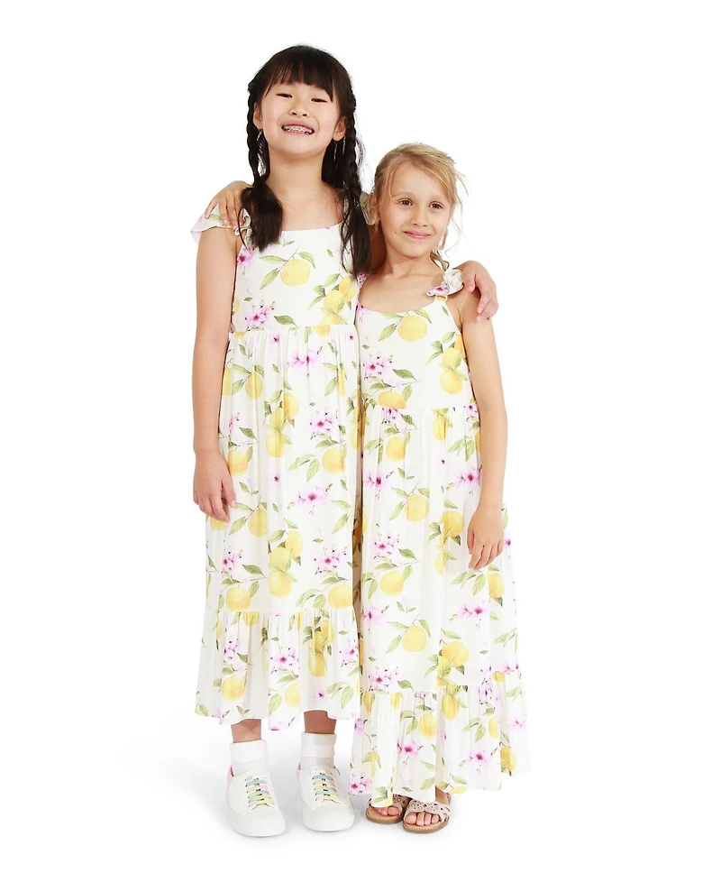 Belle & Bloom Little Girls Sunset Sakura Maxi Dress