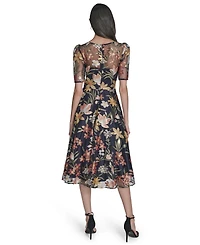 Eliza J Women's Boat Neck Short Sleeve Dress