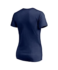 Fanatics Mto Label Women's Navy Auburn Tigers City Pride V-Neck T-Shirt