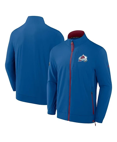 Fanatics Men's Blue Colorado Avalanche Authentic Pro Rink Coaches Full-Zip Jacket