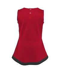Outerstuff Big Girls Scarlet Nebraska Huskers Cheer Captain Jumper Dress