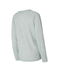 Concepts Sport Women's Royal/Gray New York Giants Petition Raglan Long Sleeve Top and Shorts Set