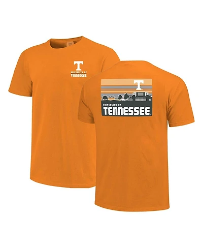 Image One Men's Tennessee Orange Volunteers Striped Campus Skyline T-Shirt