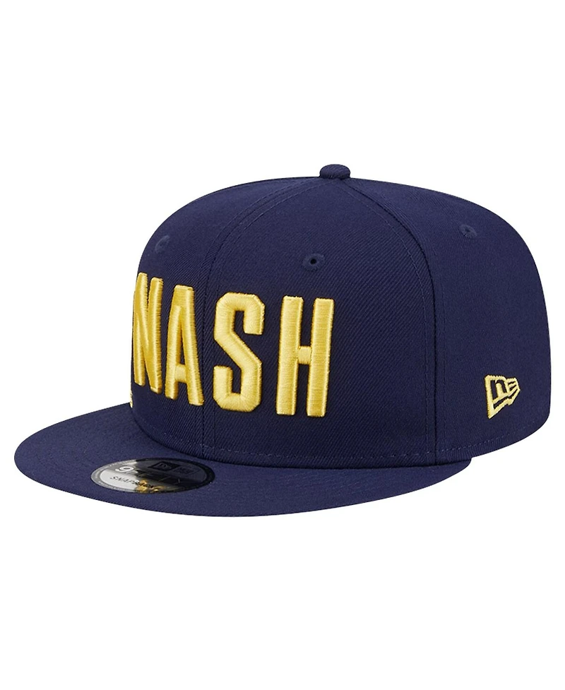New Era Men's Navy Nashville Sc Jumbo 9FIFTY Snapback Hat