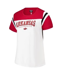 Fanatics Women's White Arkansas Razorbacks Plus Winning Gear T-Shirt