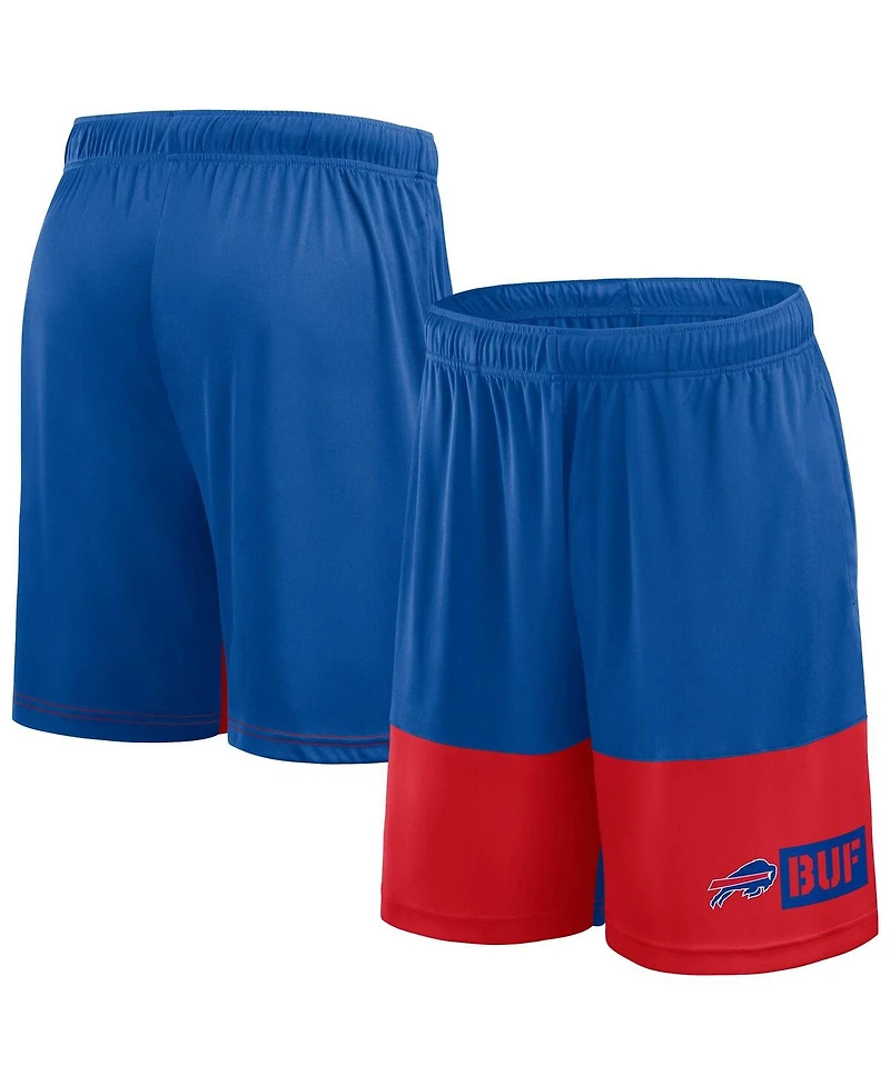 Fanatics Men's Royal/Red Buffalo Bills Big Tall Best of the Performance Shorts