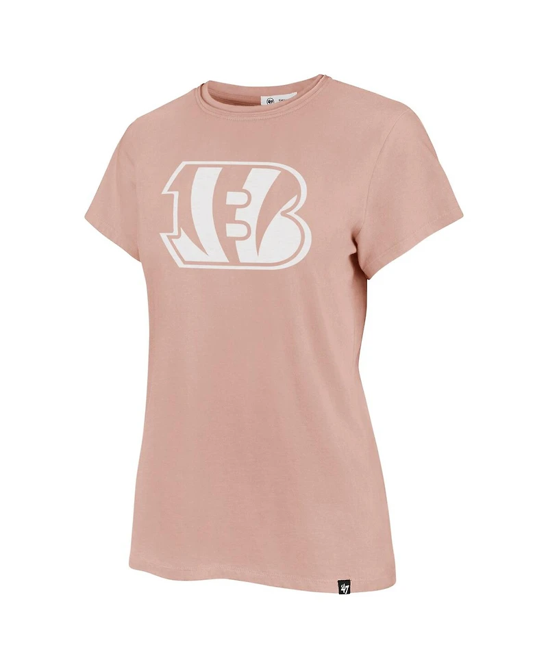 '47 Brand Women's Light Pink Cincinnati Bengals Premier Frankie T-Shirt