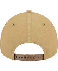 New Era Men's Khaki Houston Astros Logo Essentials 9FORTY A-Frame Adjustable Hat
