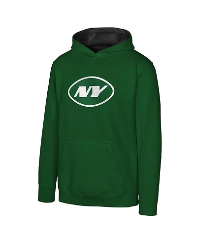 Outerstuff Big Boys and Girls Green New York Jets Prime Pullover Hoodie