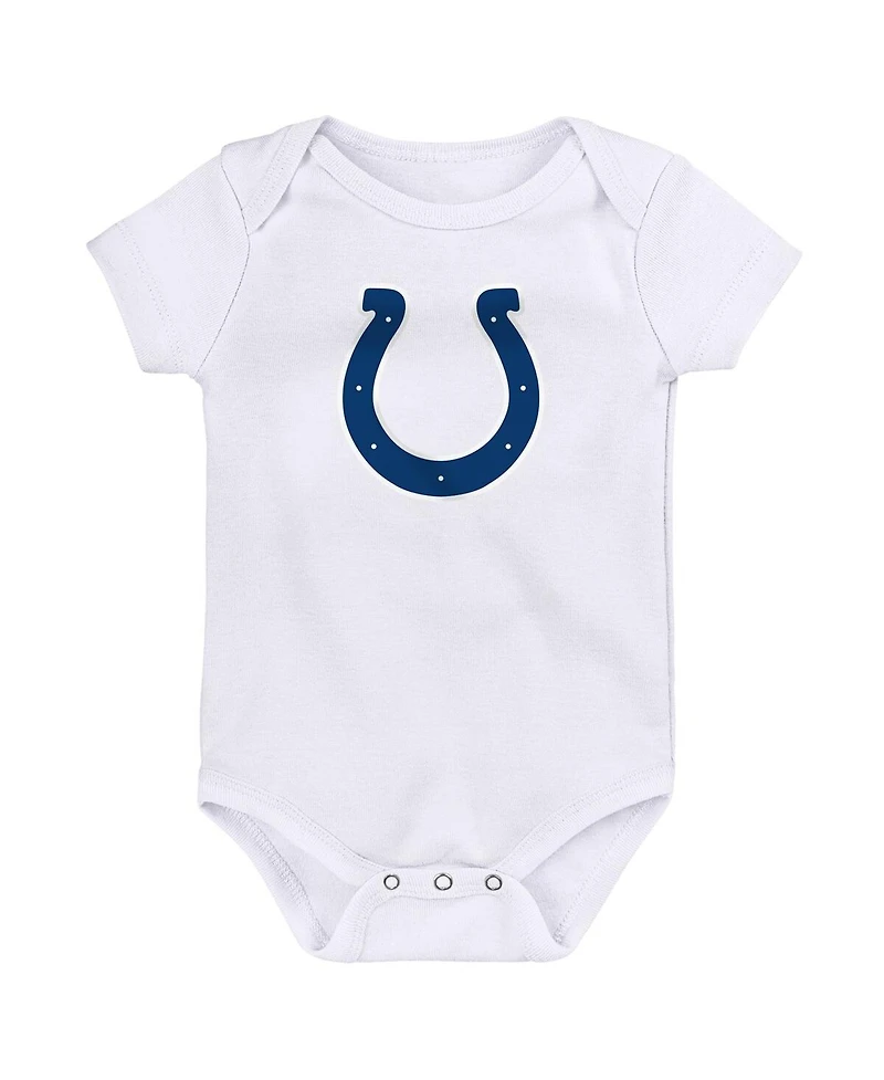 Outerstuff Baby Boys and Girls 3-Pack Indianapolis Colts Team Starter Bodysuit Set