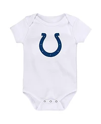 Outerstuff Baby Boys and Girls 3-Pack Indianapolis Colts Team Starter Bodysuit Set
