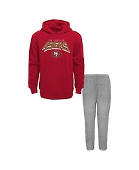 Outerstuff Toddler San Francisco 49ers Dynamic Duo Fleece Pullover Hoodie and Sweatpants Set