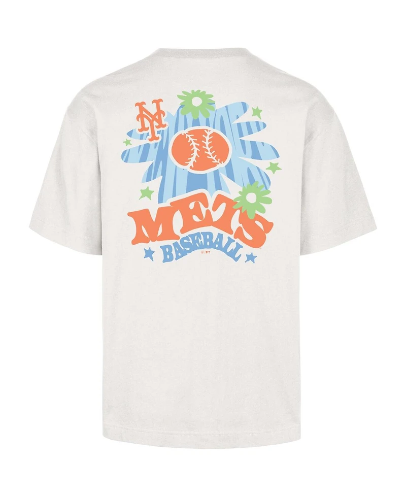 '47 Brand Men's Cream New York Mets Flora Foundation T-Shirt