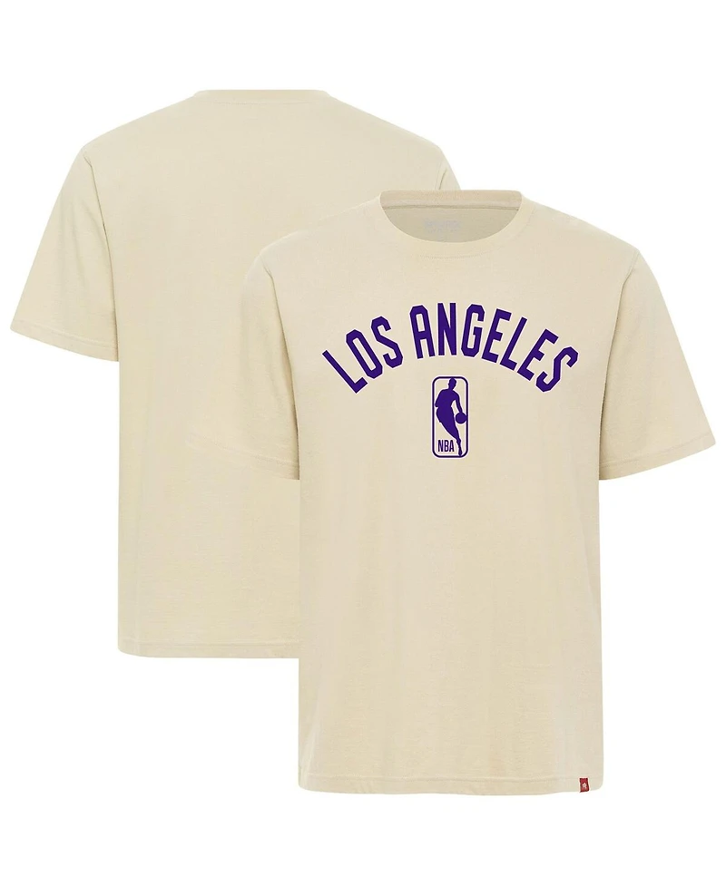 Sportiqe Men's and Women's Cream Los Angeles Lakers Duke Premium T-Shirt