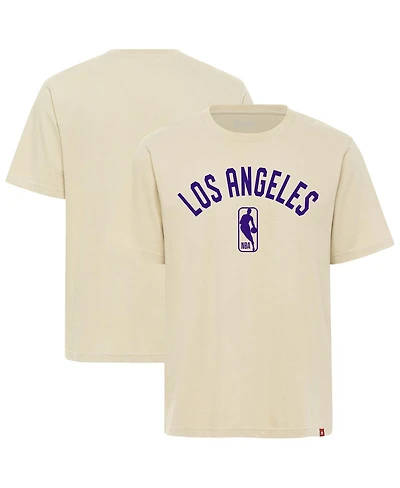 Sportiqe Men's and Women's Cream Los Angeles Lakers Duke Premium T-Shirt