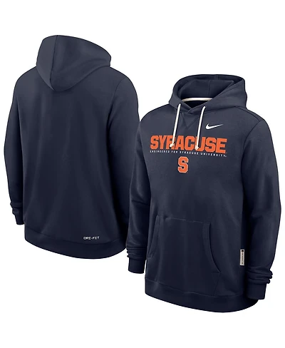 Nike Men's Navy Syracuse Orange 2025 Sideline Performance Pullover Hoodie