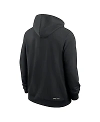 Nike Men's Black Iowa State Cyclones 2025 Sideline Performance Pullover Hoodie