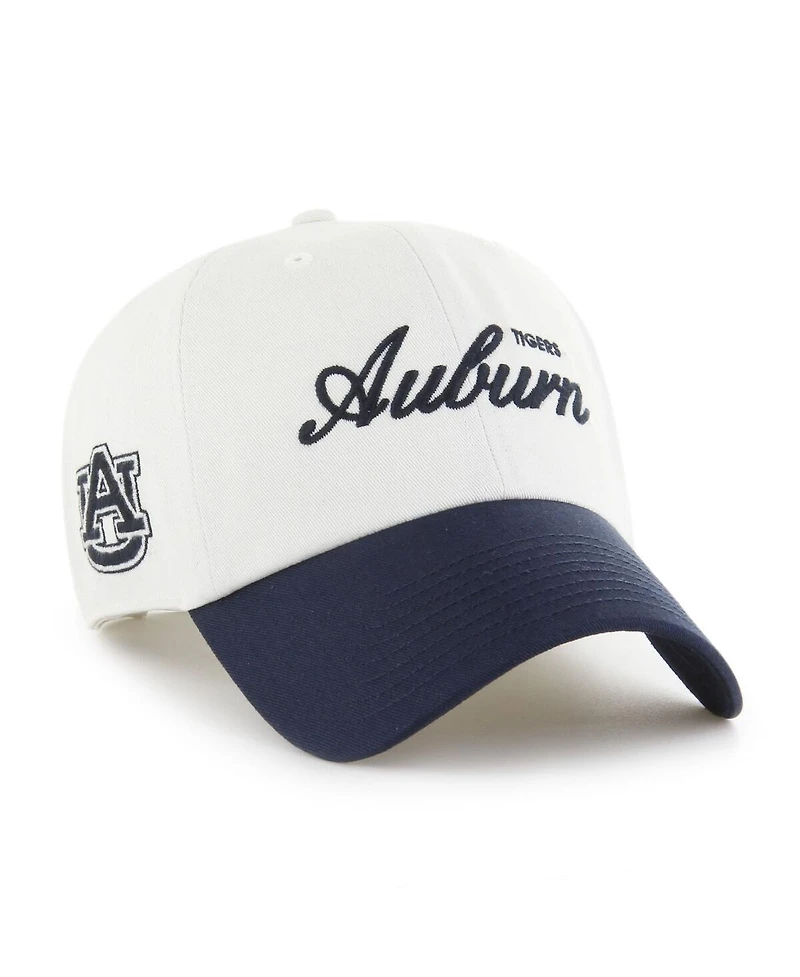 '47 Brand Men's White Auburn Tigers Contemporary Basics Foundation Clean Up Adjustable Hat