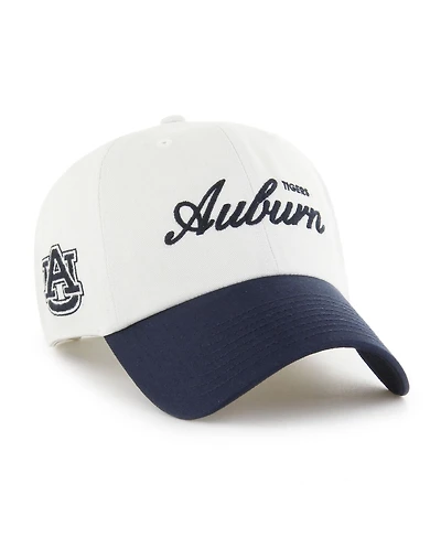'47 Brand Men's White Auburn Tigers Contemporary Basics Foundation Clean Up Adjustable Hat