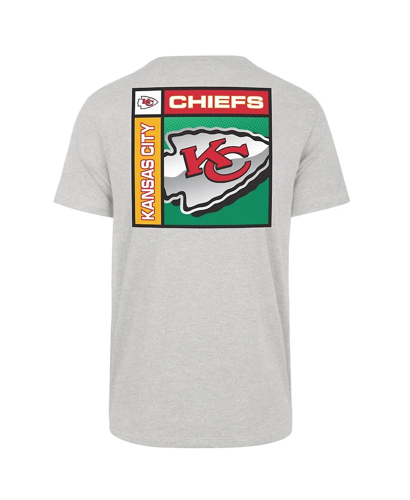 '47 Brand Men's Gray Kansas City Chiefs Chrome Plate Franklin T-Shirt