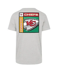 '47 Brand Men's Gray Kansas City Chiefs Chrome Plate Franklin T-Shirt