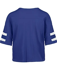 '47 Brand Women's Royal Buffalo Bills Premier Scout Cropped V-Neck T-Shirt