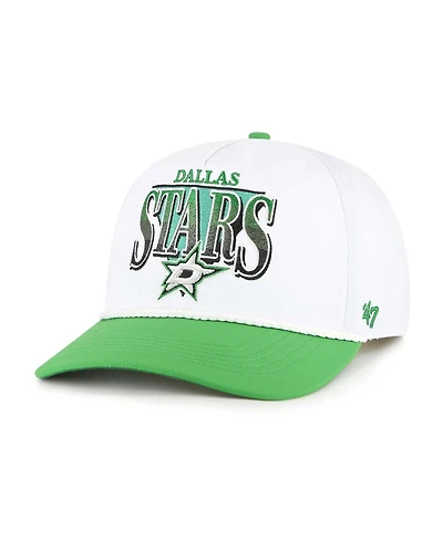 '47 Brand Men's White/Kelly Green Dallas Stars Tribute Hitch Adjustable Hat