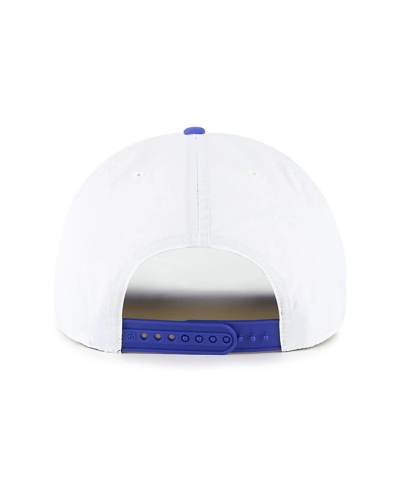 '47 Brand Men's White/Blue Dallas Mavericks Tribute Two-Tone Hitch Adjustable Hat