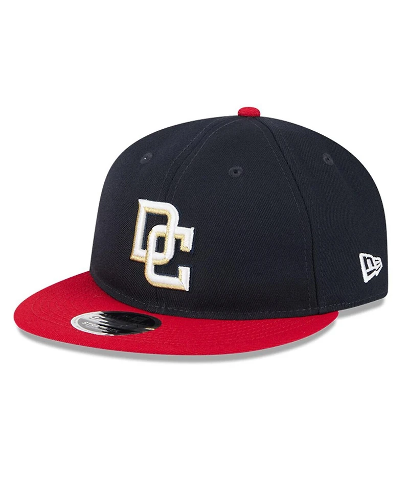 New Era Men's Navy/Red Washington Nationals Baseball Hall of Fame Retro Crown 9FIFTY Adjustable Hat