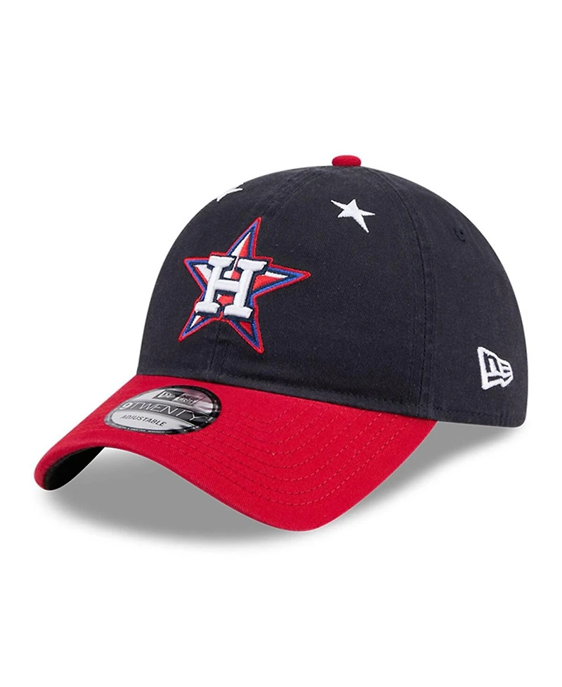 New Era Men's Navy/Red Houston Astros 2025 Mlb All-Star Game Workout 9TWENTY Adjustable Hat